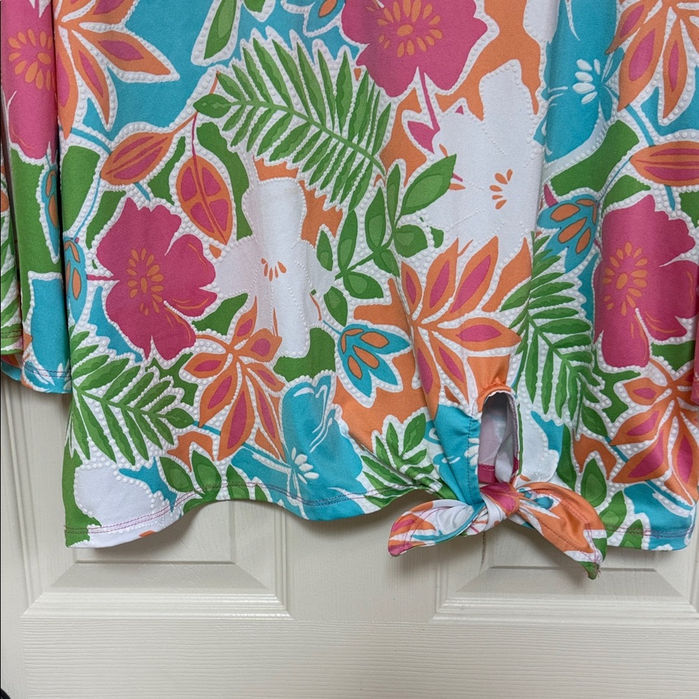 Ruby Rd. Multicolor Floral Top - Picture 5 of 11